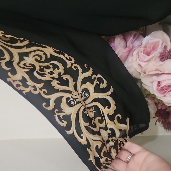 Elegant Black and Gold Women's Top Lane Bryant 22 / 24 Classic Career - Picture 5 of 8